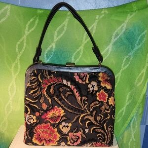 Floral Tapestry Handbag
